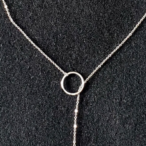 STERLING SILVER Lariat Necklace NWOT - Picture 3 of 6